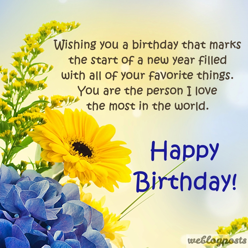 Heart Touching Birthday Wishes for Special Person