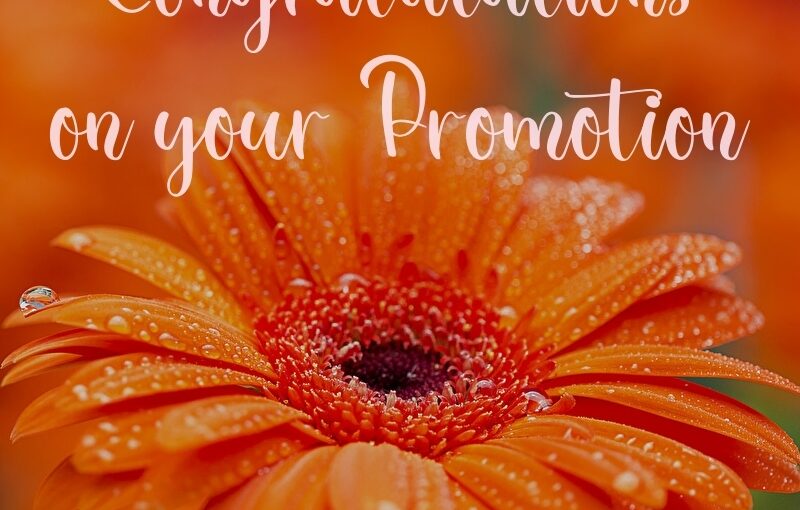 Promotion Congratulations Wishes
